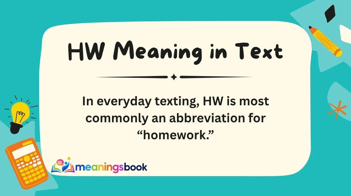 HW Meaning in Text