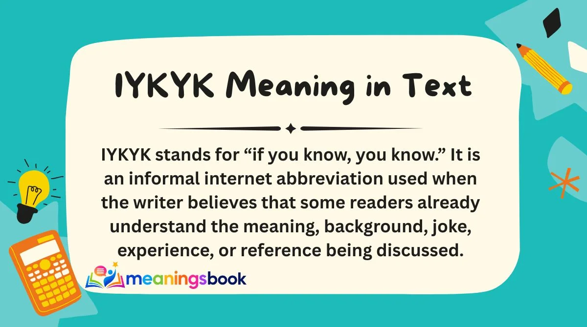 IYKYK Meaning in Text