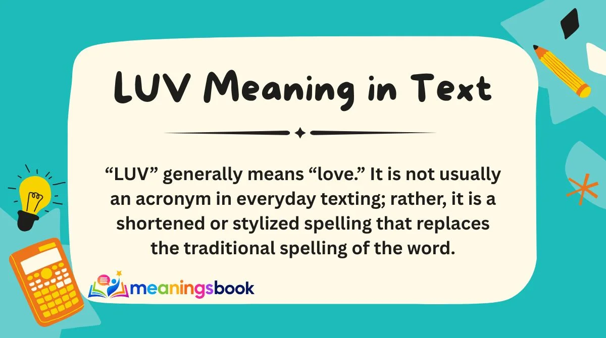 LUV Meaning in Text