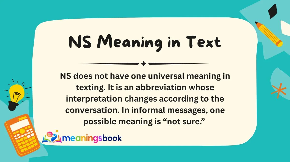 NS Meaning in Text