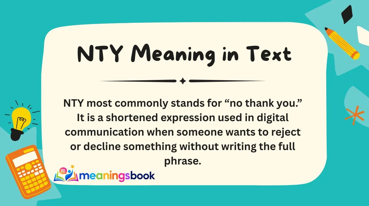 NTY Meaning in Text
