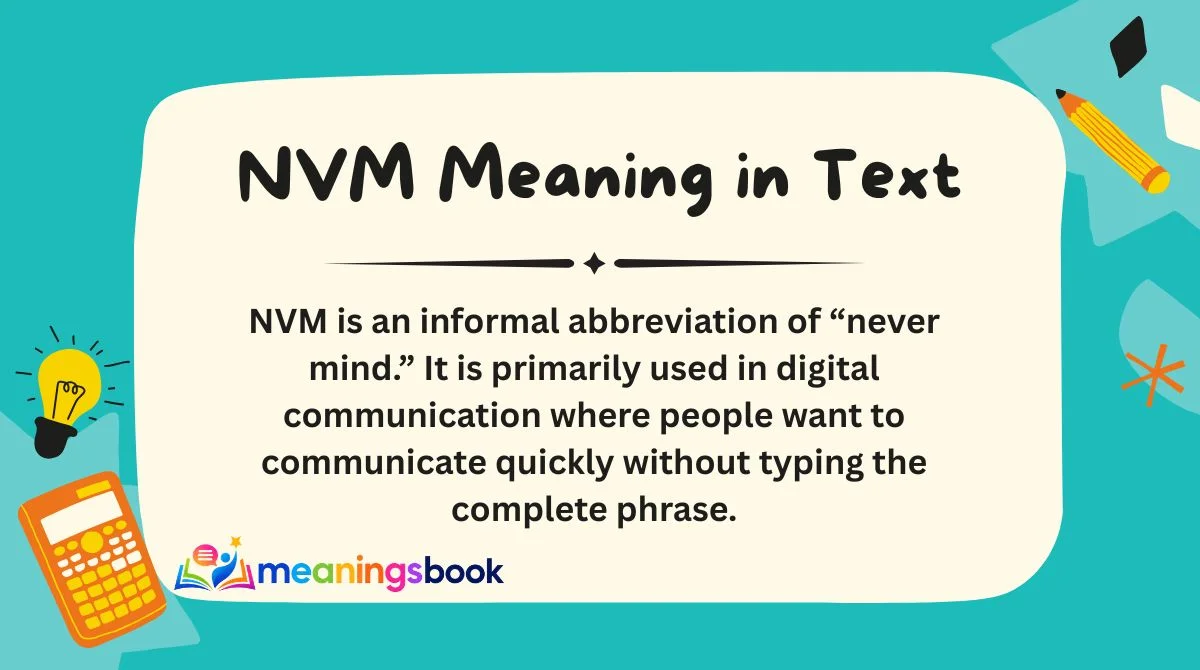 NVM Meaning in Text