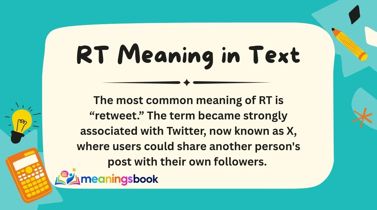 RT Meaning in Text