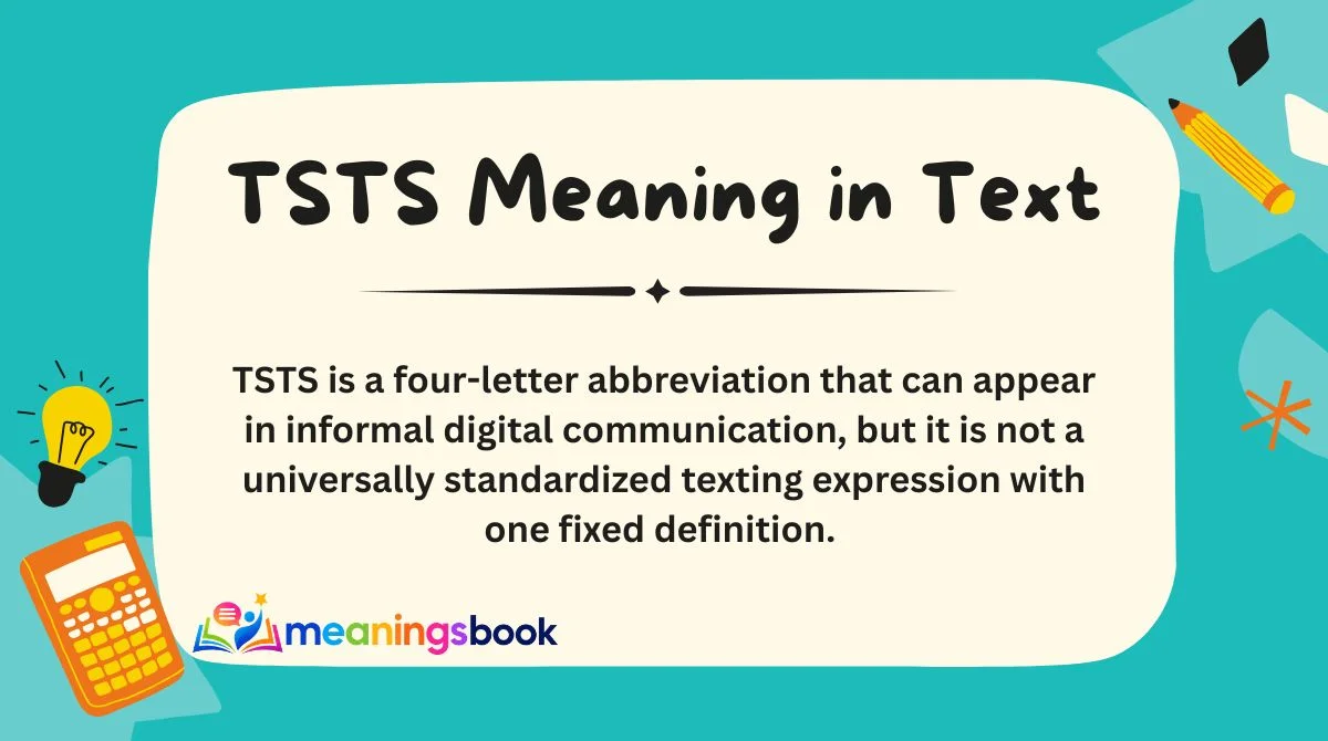 TSTS Meaning in Text