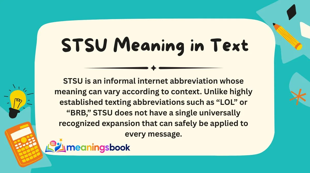 STSU Meaning in Text