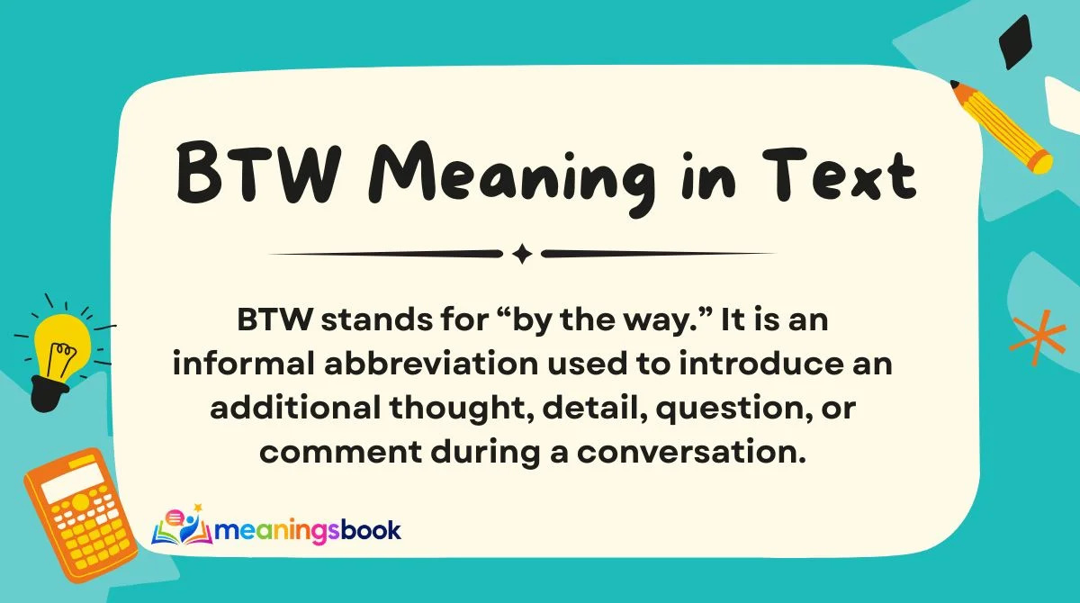 BTW Meaning in Text