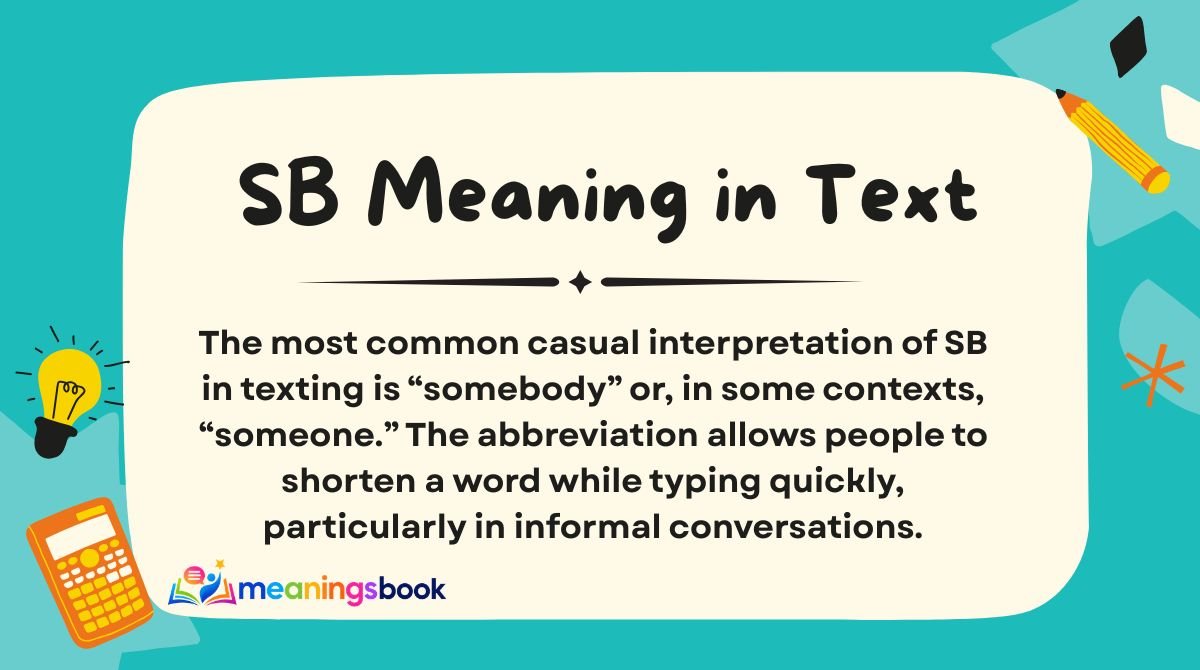 SB Meaning in Text