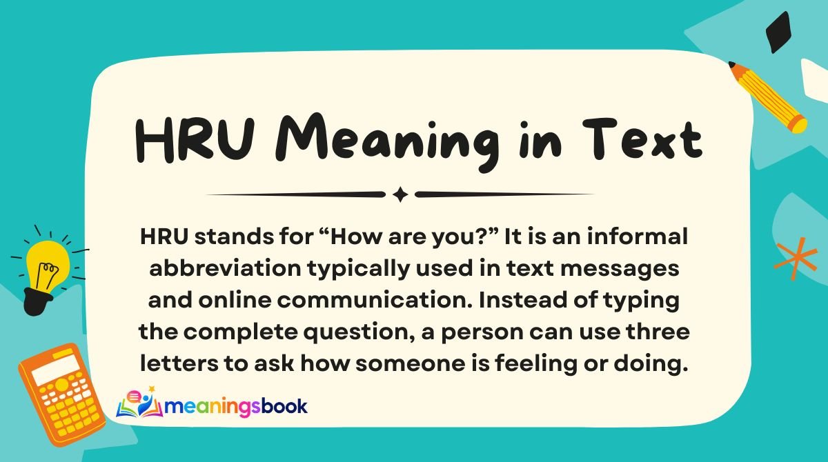 HRU Meaning in Text