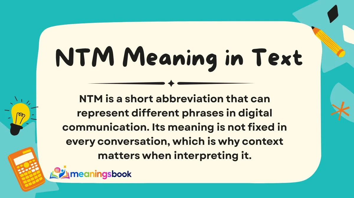 NTM Meaning in Text
