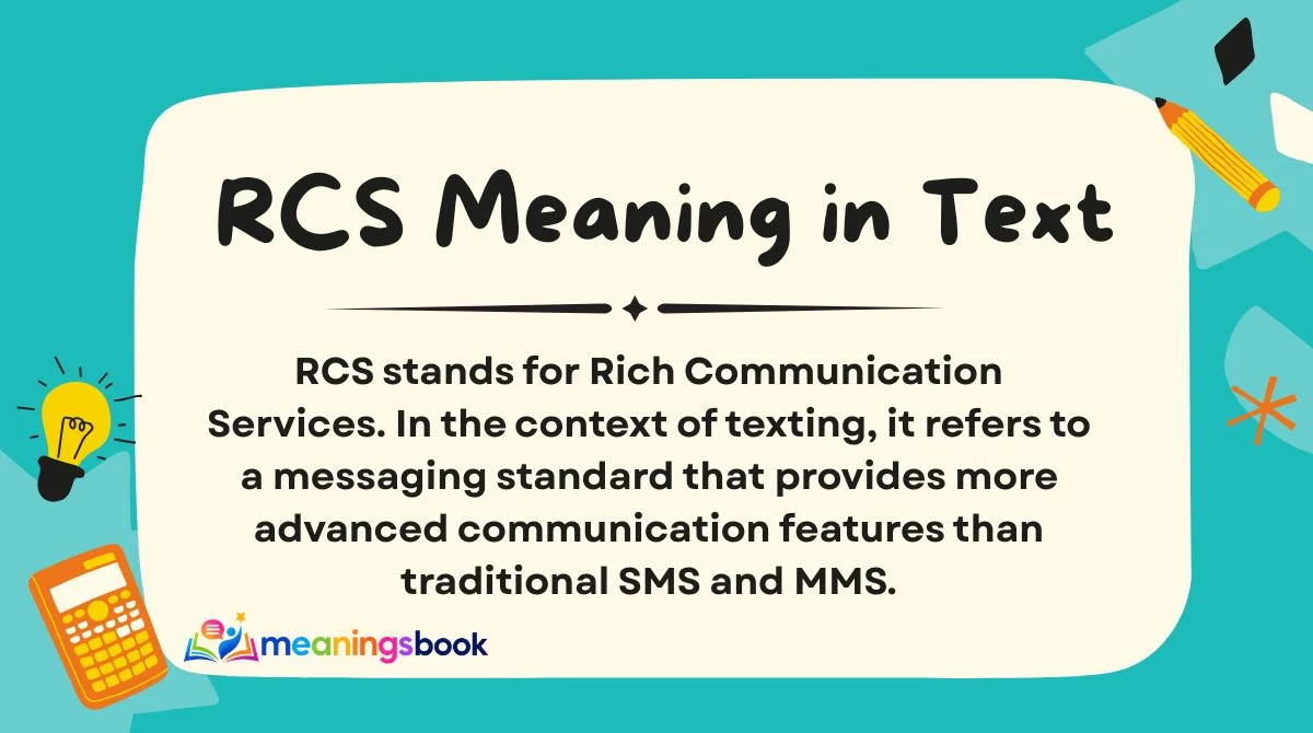 RCS Meaning in Text