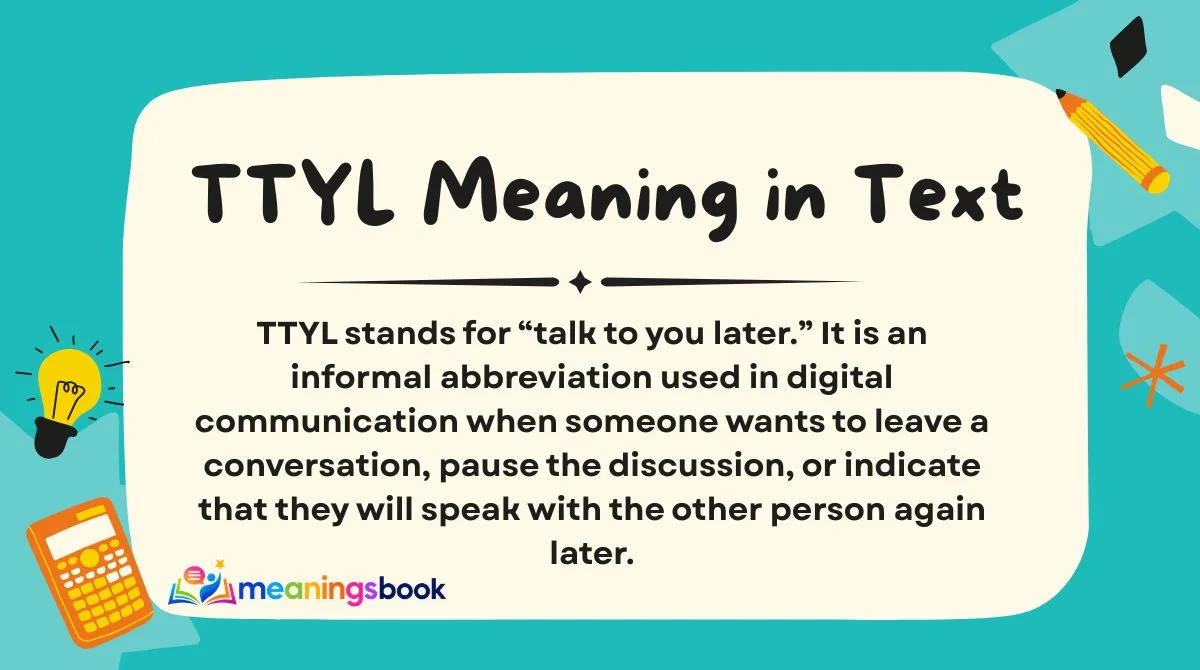 TTYL Meaning in Text