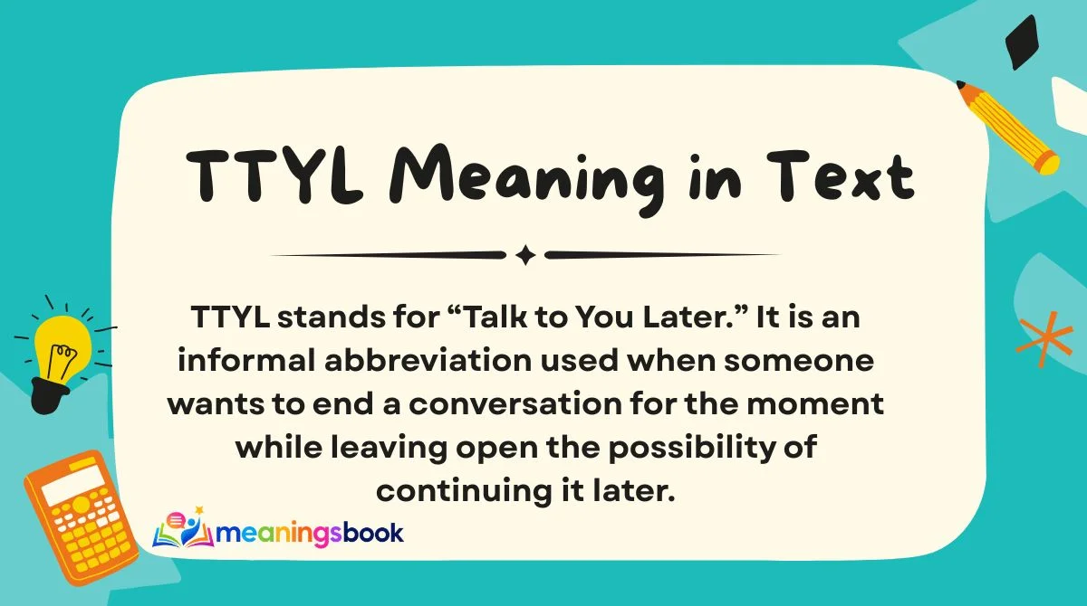 TTYL Meaning in Text