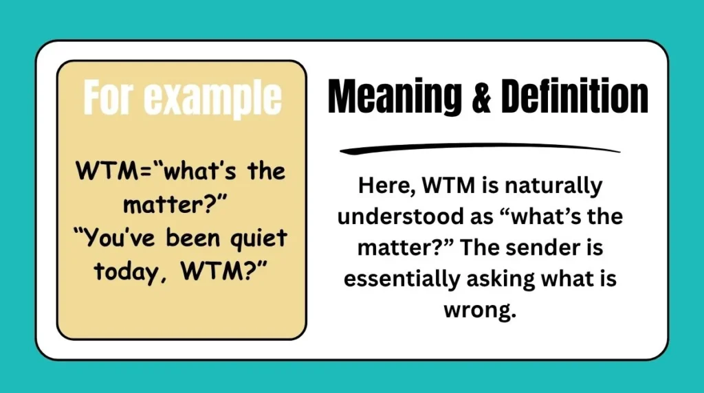 What Does WTM Mean in Text