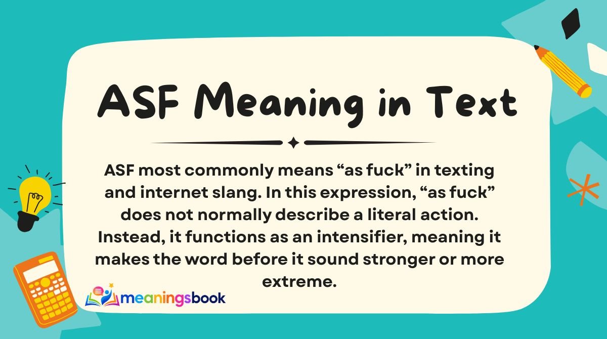 ASF Meaning in Text