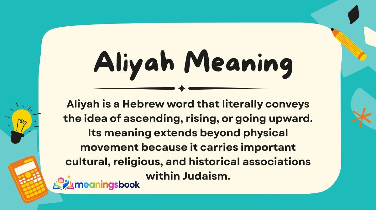 Aliyah Meaning