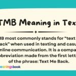 TMB Meaning in Text