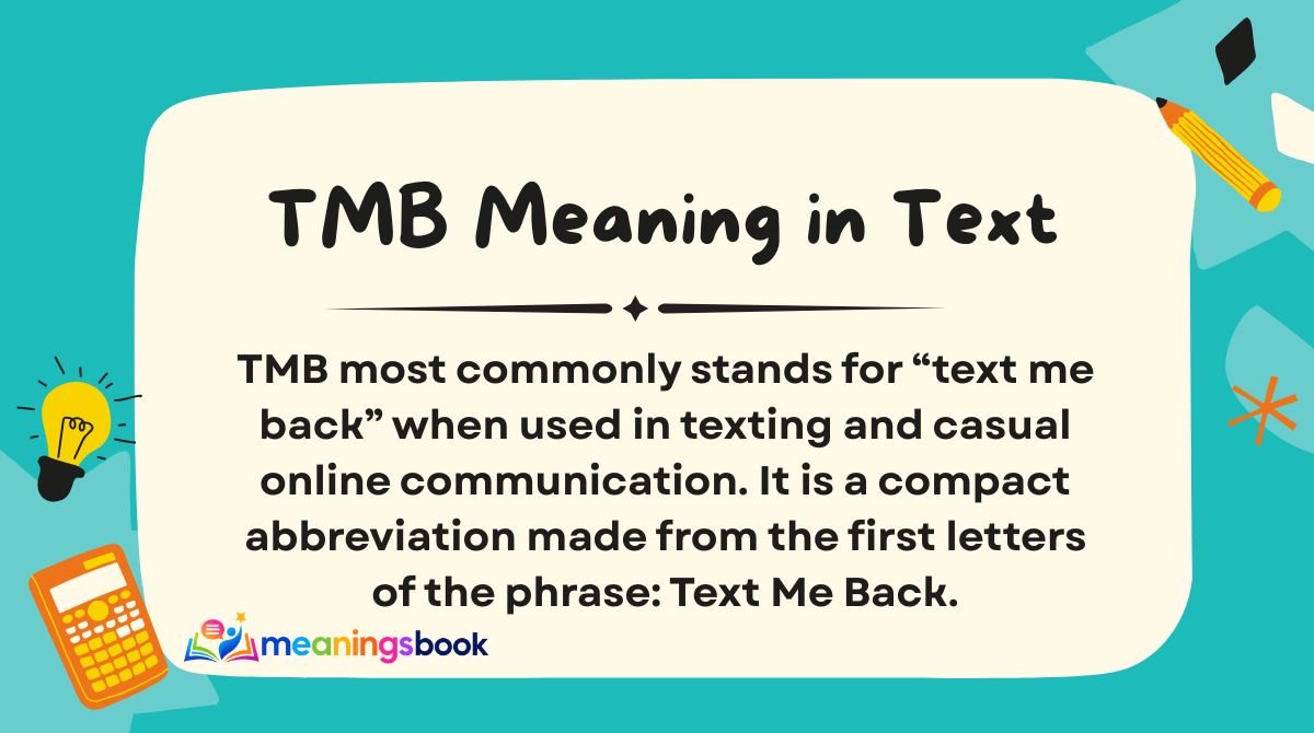 TMB Meaning in Text