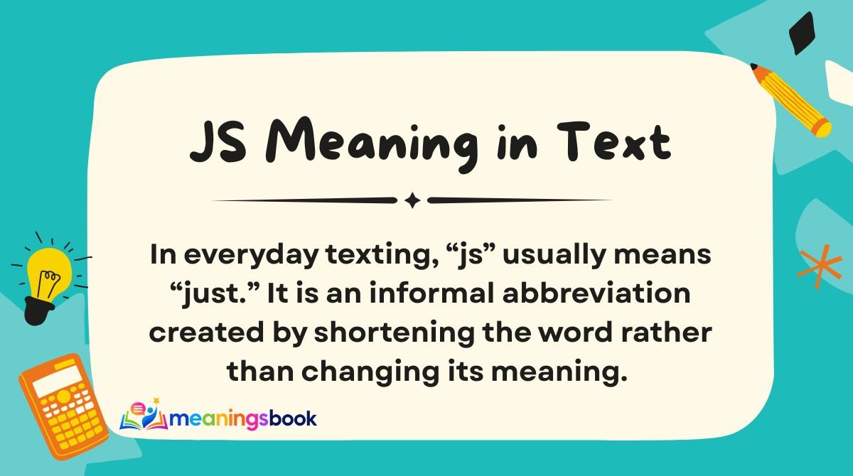 JS Meaning in Text