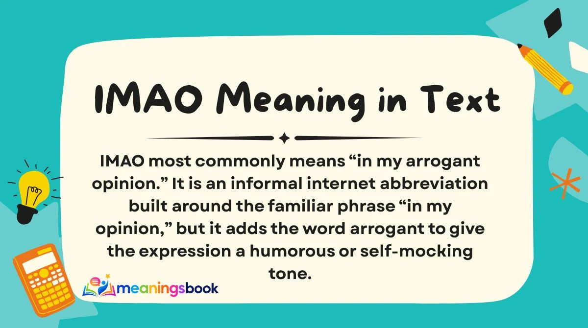 IMAO Meaning in Text