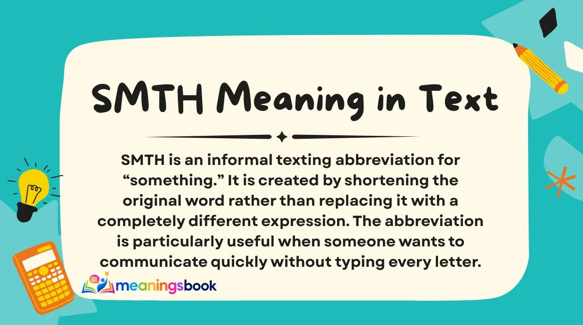 SMTH Meaning in Text