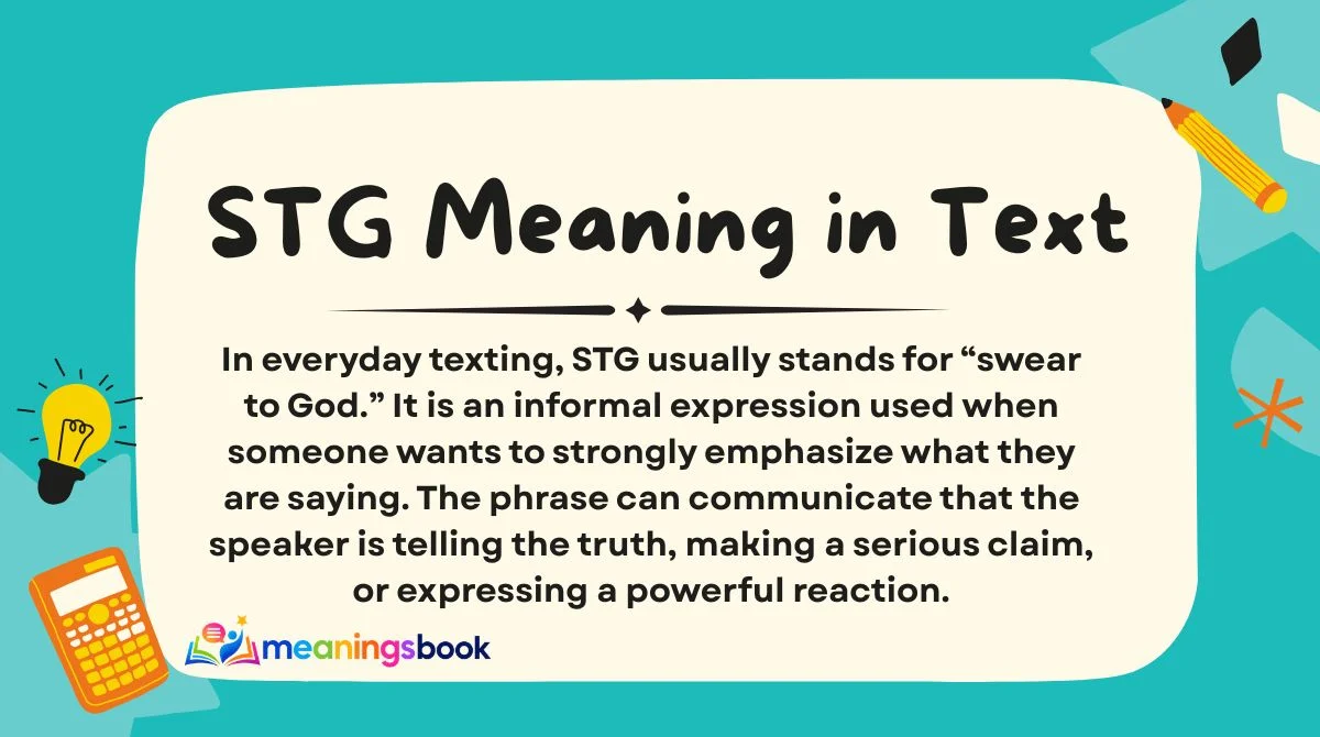 STG Meaning in Text